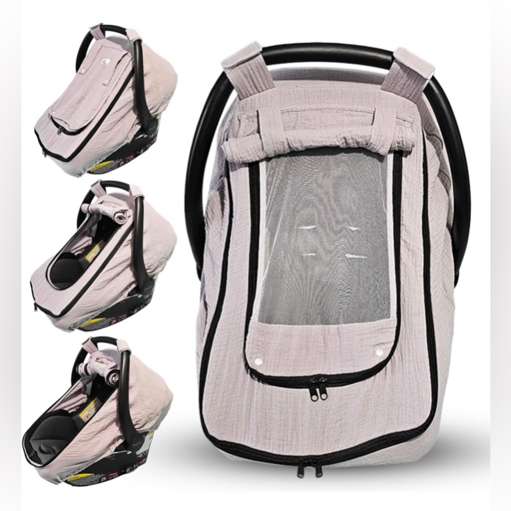 HippoBaby Baby Car Seat Cover [Light Gray]